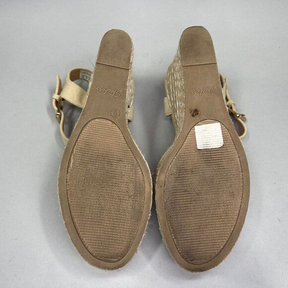 Skechers Women's Size 9 Cali Turtledove Platform Wedge Espadrille Sandals - Picture 8 of 9